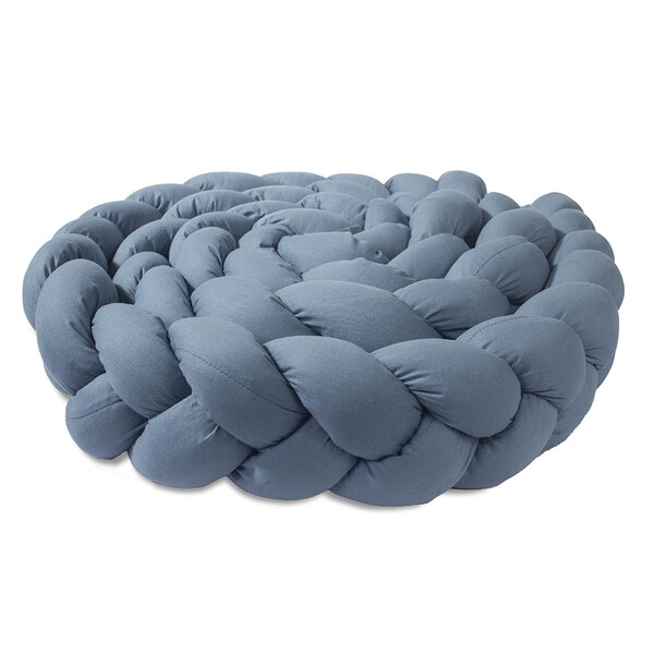 Trança Protetora Para Berço E Cama Percal 200 Fios Liso  Cinz