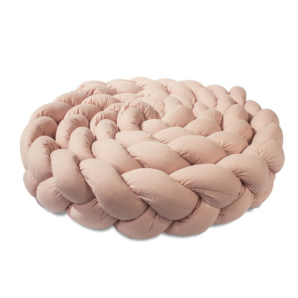 Trança Protetora Para Berço E Cama Percal 200 Fios Liso  Rosê