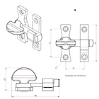 Tranqueta Alianca Zinc 86108-4 C-20pcs