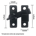 Tranqueta Bico Virado - 542 União Mundial - Preto