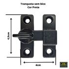 Tranqueta Trinco De Porta Janela Madeira Ou Alumínio Cor Preta