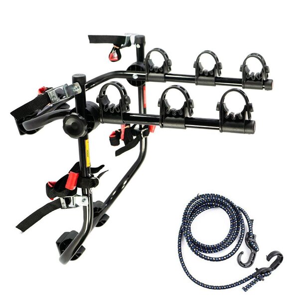 Transbike Suporte Compacto 3 Bicicletas Aço Sedan Hatch Suv