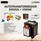 Transformador 5000va Com Tomada Preto Bivolt Ipec