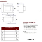 Transformador Comando 120va E-110/220/380 S-24vca 5a