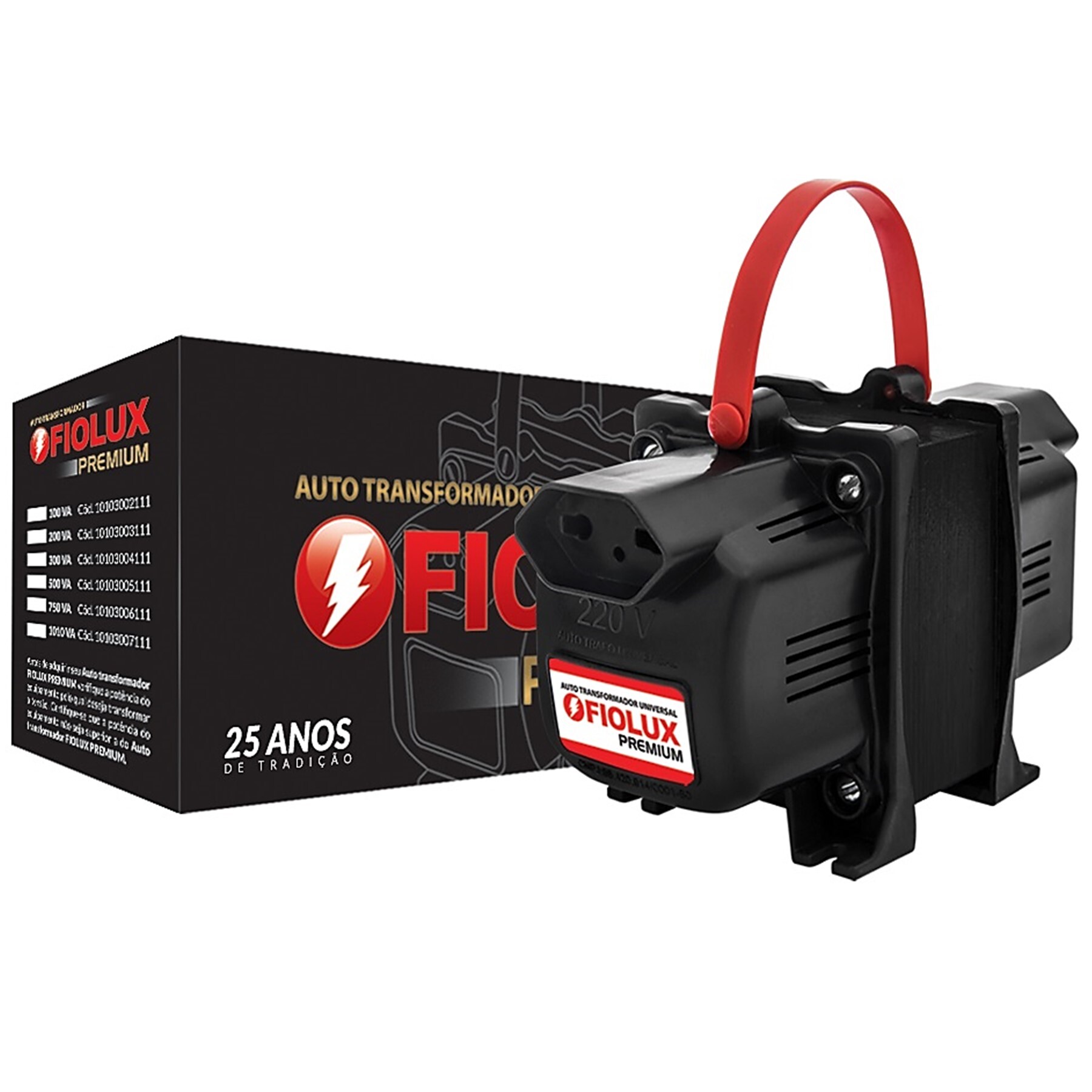 Transformador Fiolux Premium Tripolar 1500va Bivolt 110/220 E 220
