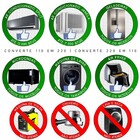 Transformador V&M 5000VA Com Tomada Tripolar  De 110 para 220