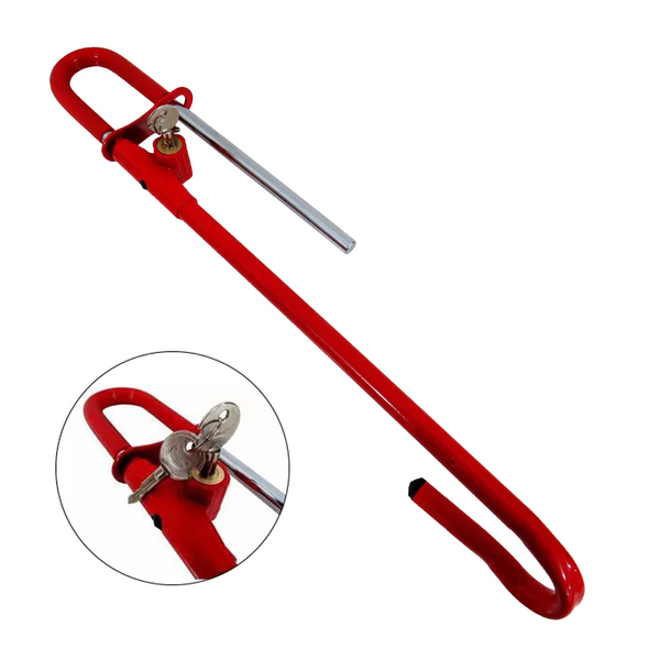 Trava Anti Furto Universal Volante Pedal Chave Antimicha