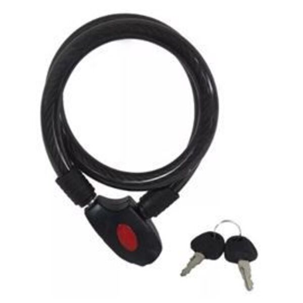 Trava Antifurto Cabo De Aço Segurança Para Bike 15x800mm