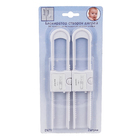 Trava Armário ABS Branco 2 peças