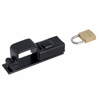 Trava com Chave Simples 30mm Latão Preto Papaiz