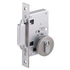 Trava com Fechadura para Porta de Correr Escovada 40mm Imab