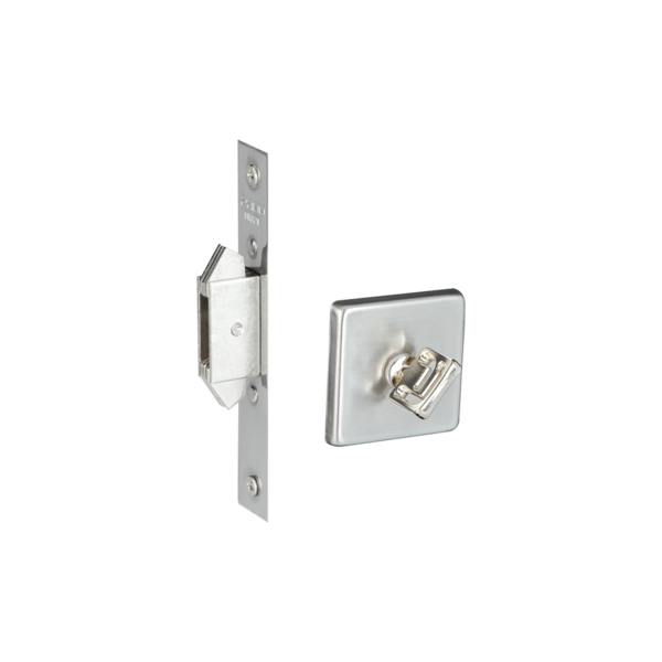 Trava De Correr Para Banheiro Em Inox Escovado