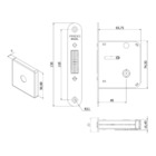 Trava De Correr Para Banheiro Em Inox Polido