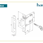 Trava De Segurança 601 - Haga - Roseta 594 - 1547b