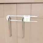 Trava De Segurança Para Portas Armarios - Kit Com 2 Travas