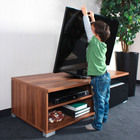 Trava de Segurança para Televisão Plástico Preto 2 peças