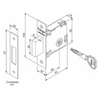 Trava De Segurança Tetra Chave Auxiliar 601 Roseta Redonda 52