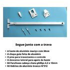 Trava Limitadora De Janela Basculante De Alumínio Branco Refo