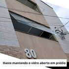 Trava Limitadora Janela Basculante Vidro Temperado Alumínio B