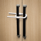 Trava para Armário P Ajustável Branca 18x60mm OR92200 Ordene