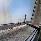 Trava Para Janela Basculante Haste Reforçada Ajustável Preta