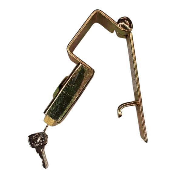 Trava Para Portão De Garagem Reforçada Com Cadeado 3cmx4cm