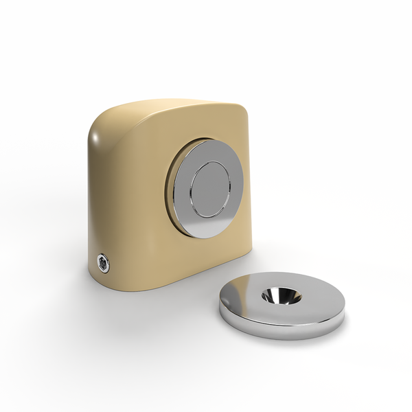 Trava Porta Magnético Premium Marrom Claro Confortdoor