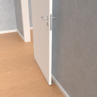 Trava Porta Pressão Piso Niquelado Prata Confortdoor