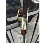 Trava Portão De Garagem De Aço  3,5cmx5,5cm Com Cadeado 30mm