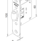 Trava Roletinho Em Inox Polido