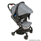 Travel System Burigotto Carrinho De Bebê Zap Cinza Com Bebê C