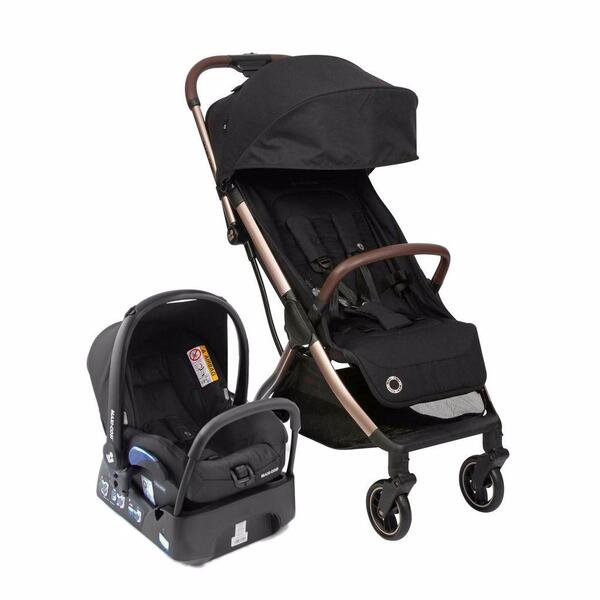 Travel System Eva Trio Essential Black Champagne Maxi-cosi