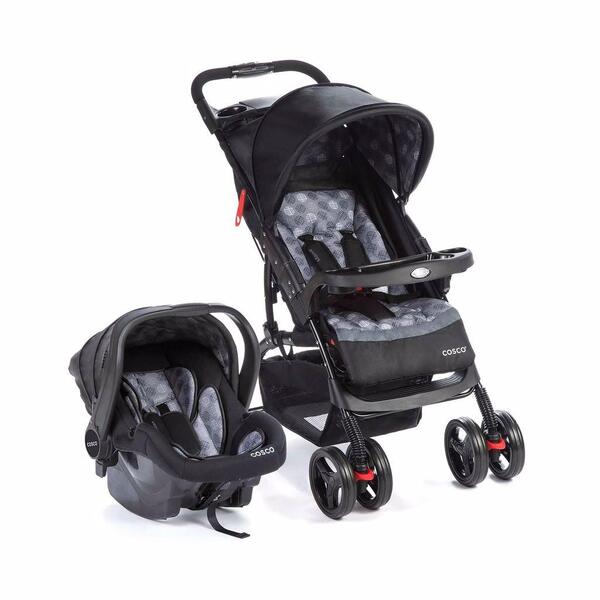 Travel System Moove 2.0 Duo Cosco Cinza Trama