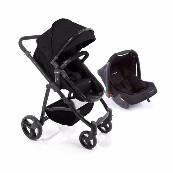 Travel System Vip Duo Pro Voyage - Preto