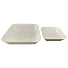 Travessa  Quadrada Melamina Kit 2 Peças