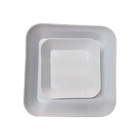 Travessa  Quadrada Melamina Kit 2 Peças