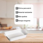 Travessa C/ Alça Le Chef  39 5x24 5x8 5cm Branca Paramount