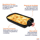 Travessa Cerâmica Refratária 1 6 Litros Retangular 17x30cm  -