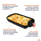 Travessa Cerâmica Refratária 2 1 Litros Retangular 20x37cm Wp