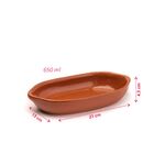 Travessa Cerâmica Refratária Oval 650 Ml