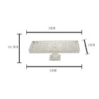 Travessa Com Pé De Cristal De Chumbo Dragon 34 X 15 X 10,5 Cm