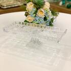 Travessa Com Pé De Cristal De Chumbo Dragon 34 X 15 X 10,5 Cm