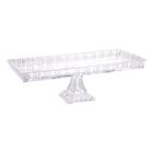 Travessa Com Pé De Cristal De Chumbo Dragon 34 X 15 X 10 5 Cm