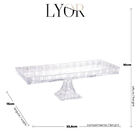 Travessa Com Pé De Cristal De Chumbo Dragon 34 X 15 X 10 5 Cm