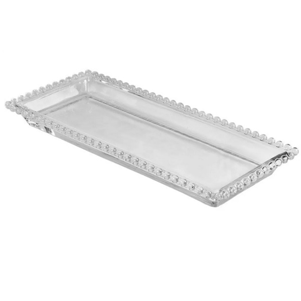 Travessa Cristal De Chumbo Pearl 30 X 13 X 3cm Wolff 27891