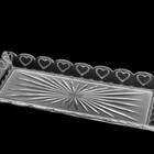 Travessa De Cristal Heart Coração 36,5 Cm - Lyor