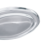 Travessa De Inox Oval Funda 40 Cm Class Home