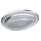 Travessa De Inox Oval Funda 40 Cm Class Home