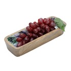 Travessa De Madeira 29x11x5cm Flower-bon Gourmet - Marrom