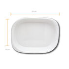 Travessa De Porcelana Branca Funda